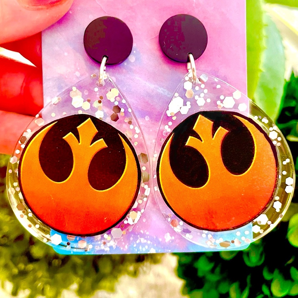 Rebel Alliance Star Wars Acrylic Earrings